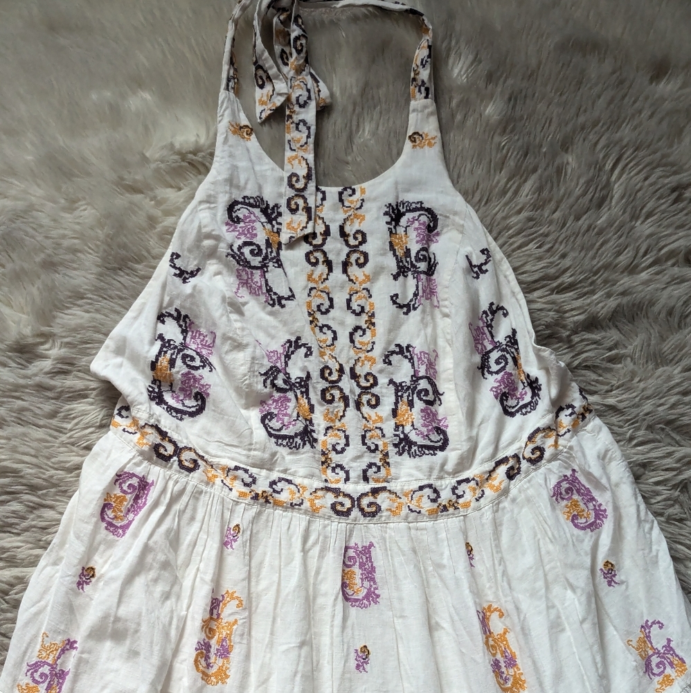 Anthropologie Medallion Halter Maxi Dress - Picture 5 of 16